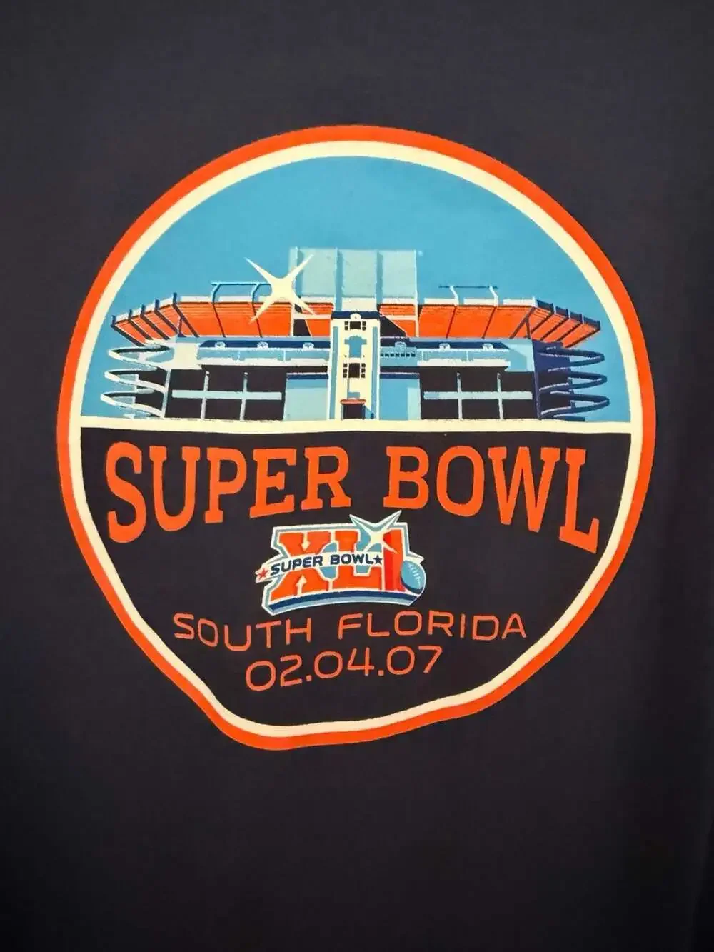 NFL Super Bowl XLI South Florida 2007 Long Sleeve T-Shirt